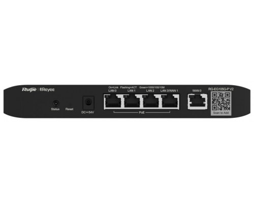 Reyee Cloud Router 5xGbE (4 PoE/POE+) 54W 2xWAN